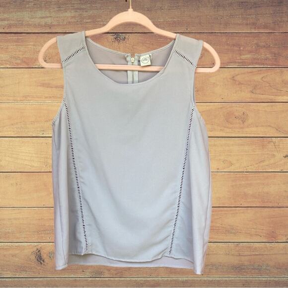 Paper Crane gray tank blouse - Picture 1 of 5